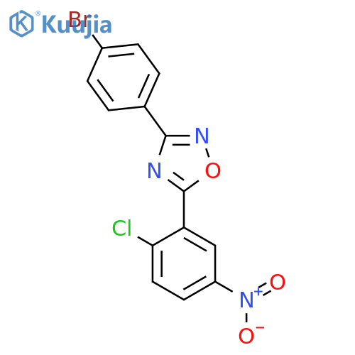 3-(4-Bromophenyl)-5-(2-chloro-5-nitrophenyl)-1,2,4-oxadiazole structure