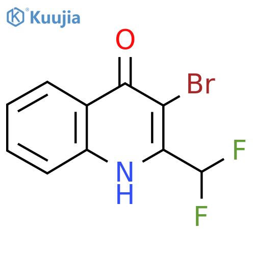 3-Bromo-2-(difluoromethyl)quinolin-4(1H)-one structure