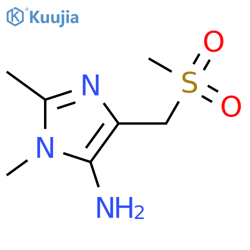 5-Methanesulfonylmethyl-2,3-dimethyl-3H-imidazol-4-ylamine structure