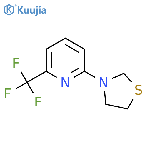 3-(6-(Trifluoromethyl)pyridin-2-yl)thiazolidine structure