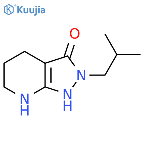 2-Isobutyl-4,5,6,7-tetrahydro-2H-pyrazolo[3,4-b]pyridin-3-ol structure