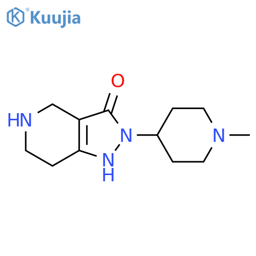 2-(1-Methylpiperidin-4-yl)-4,5,6,7-tetrahydro-2H-pyrazolo[4,3-c]pyridin-3-ol structure