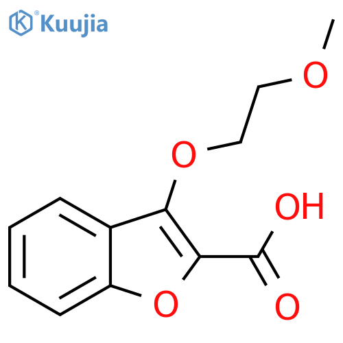 3-(2-Methoxy-ethoxy)-benzofuran-2-carboxylic acid structure