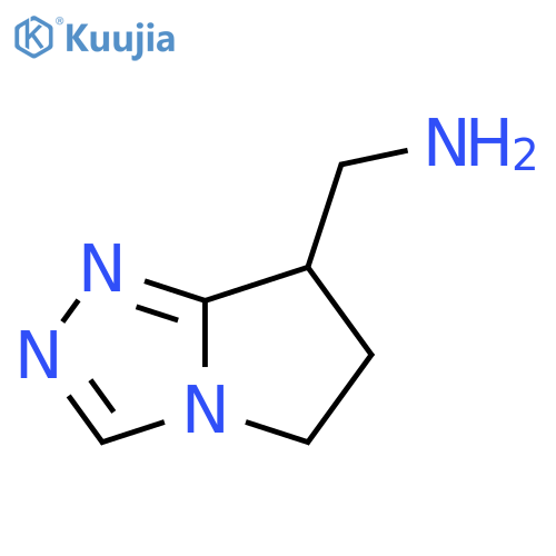 6,7-dihydro-5H-pyrrolo[2,1-c][1,2,4]triazol-7-ylmethanamine structure