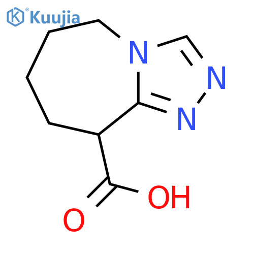 5H,6H,7H,8H,9H-[1,2,4]triazolo[4,3-a]azepine-9-carboxylic acid structure