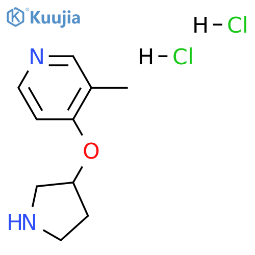 3-Methyl-4-(pyrrolidin-3-yloxy)pyridinedihydrochloride structure
