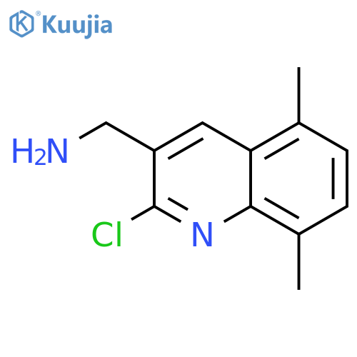 (2-Chloro-5,8-dimethylquinolin-3-yl)methanamine structure