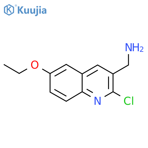 (2-Chloro-6-ethoxyquinolin-3-yl)methanamine structure