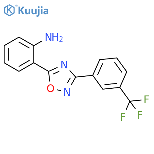 2-[3-(3-Trifluoromethyl-phenyl)-[1,2,4]oxadiazol-5-yl]-phenylamine structure