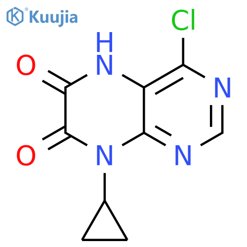 4-Chloro-8-cyclopropyl-5,8-dihydro-pteridine-6,7-dione structure