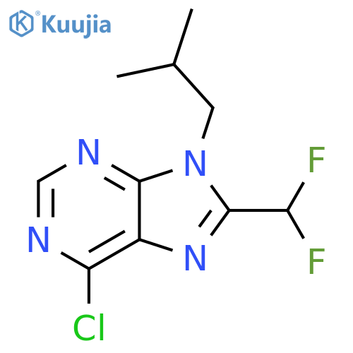 6-Chloro-8-difluoromethyl-9-isobutyl-9H-purine structure