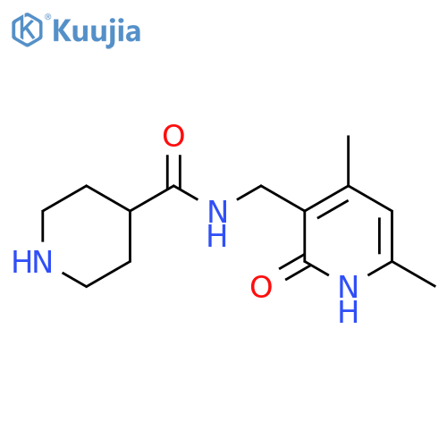 Piperidine-4-carboxylic acid (4,6-dimethyl-2-oxo-1,2-dihydro-pyridin-3-ylmethyl)-amide structure