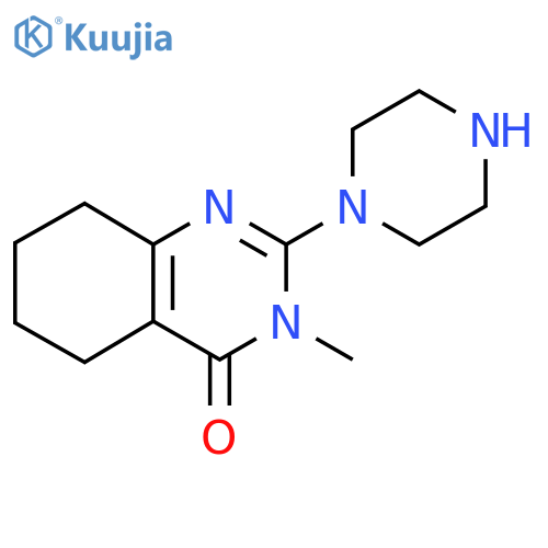 3-Methyl-2-(piperazin-1-yl)-5,6,7,8-tetrahydroquinazolin-4(3H)-one structure