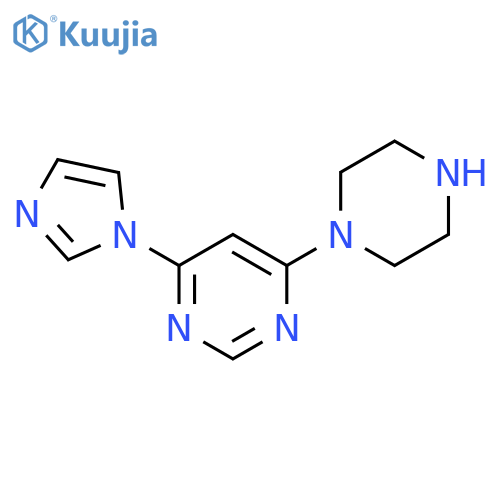 4-(1H-imidazol-1-yl)-6-(piperazin-1-yl)pyrimidine structure