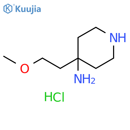 4-(2-Methoxyethyl)piperidin-4-amine dihydrochloride structure