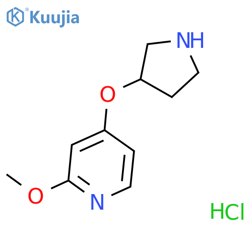 2-Methoxy-4-(pyrrolidin-3-yloxy)pyridine hydrochloride structure