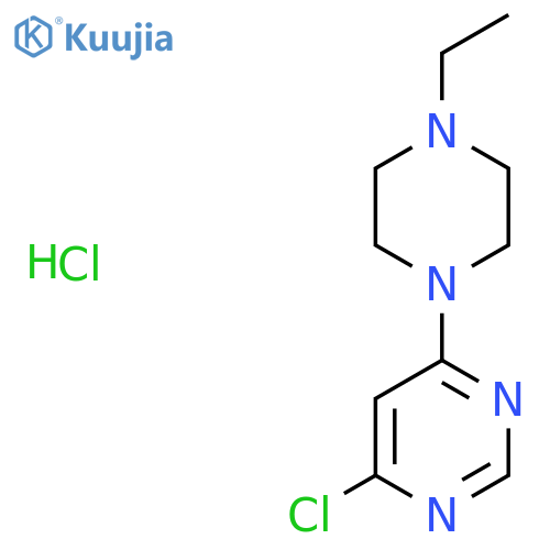 4-Chloro-6-(4-ethylpiperazin-1-yl)pyrimidine hydrochloride structure