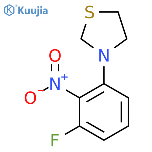 3-(3-Fluoro-2-nitrophenyl)thiazolidine structure