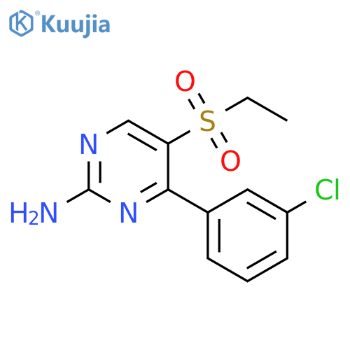 4-(3-Chloro-phenyl)-5-ethanesulfonyl-pyrimidin-2-ylamine structure