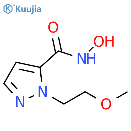 2-(2-Methoxy-ethyl)-2H-pyrazole-3-carboxylic acid hydroxyamide structure