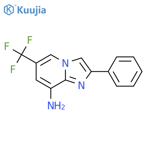 2-Phenyl-6-(trifluoromethyl)imidazo[1,2-a]pyridin-8-amine structure
