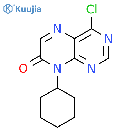 4-Chloro-8-cyclohexyl-8H-pteridin-7-one structure