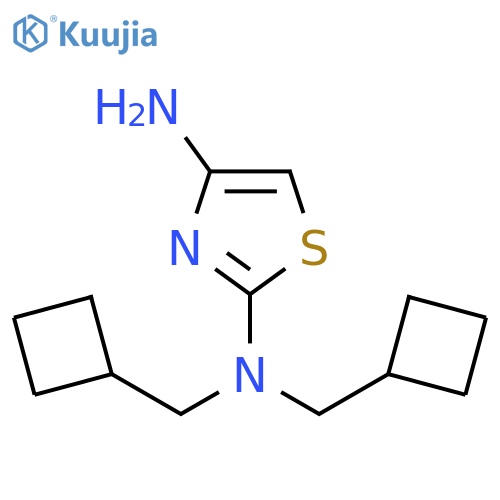 N2,N2-bis(cyclobutylmethyl)thiazole-2,4-diamine structure