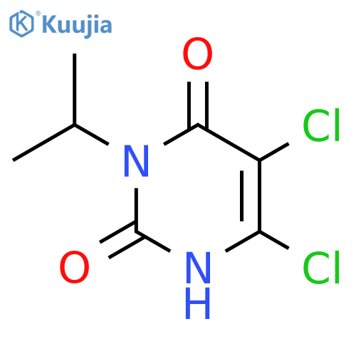 5,6-Dichloro-3-isopropyl-1H-pyrimidine-2,4-dione structure