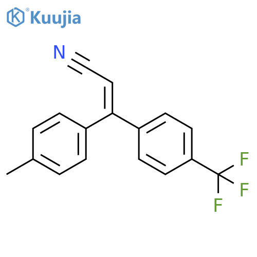 2-Propenenitrile, 3-(4-methylphenyl)-3-[4-(trifluoromethyl)phenyl]- structure