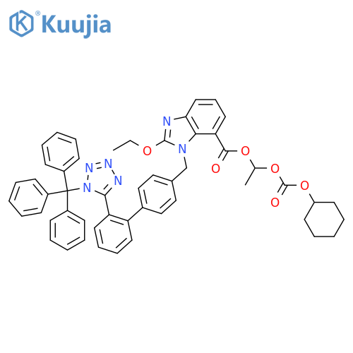 Trityl candesartan cilexetil structure