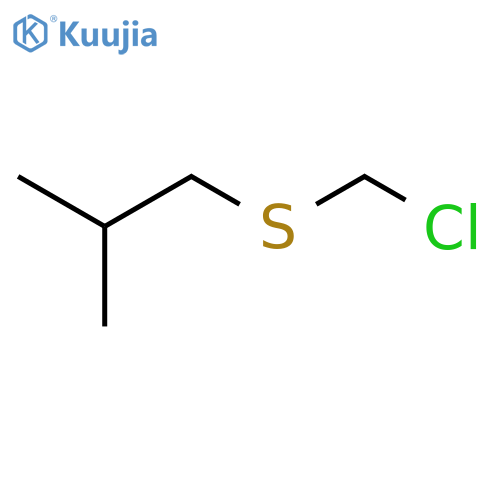 1-(chloromethyl)sulfanyl-2-methylpropane structure