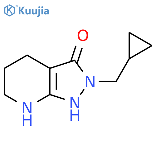 2-(Cyclopropylmethyl)-4,5,6,7-tetrahydro-2H-pyrazolo[3,4-b]pyridin-3-ol structure