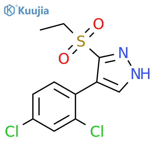 4-(2,4-Dichloro-phenyl)-3-ethanesulfonyl-1H-pyrazole structure