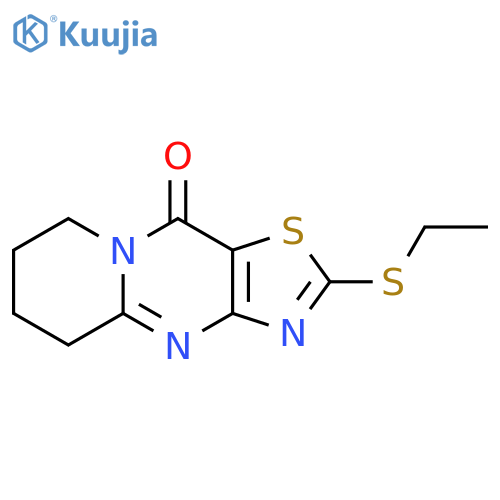 2-Ethylsulfanyl-5,6,7,8-tetrahydro-1-thia-3,4,8a-triaza-cyclopenta[b]naphthalen-9-one structure
