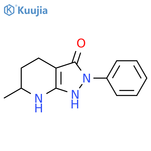 6-Methyl-2-phenyl-4,5,6,7-tetrahydro-2H-pyrazolo[3,4-b]pyridin-3-ol structure