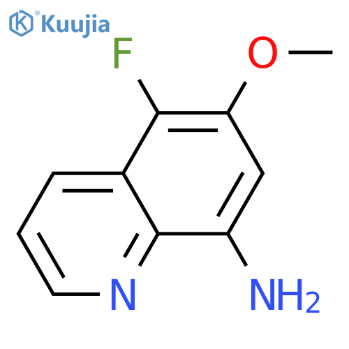 5-fluoro-6-methoxy-quinolin-8-amine structure