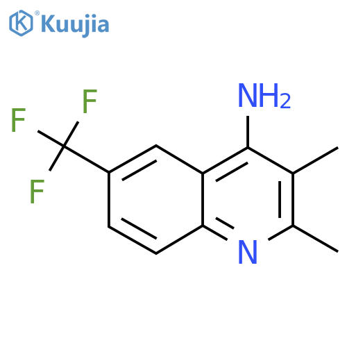 2,3-Dimethyl-6-(trifluoromethyl)quinolin-4-amine structure