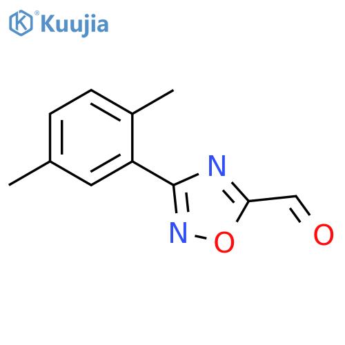 3-(2,5-Dimethyl-phenyl)-[1,2,4]oxadiazole-5-carbaldehyde structure