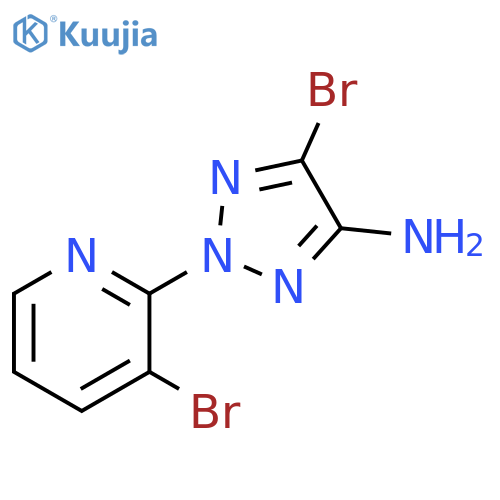 5-Bromo-2-(3-bromo-pyridin-2-yl)-2H-[1,2,3]triazol-4-ylamine structure
