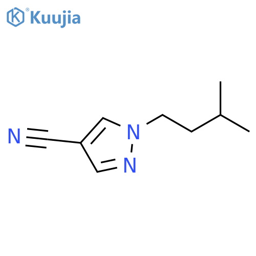 1-(3-Methyl-butyl)-1H-pyrazole-4-carbonitrile structure