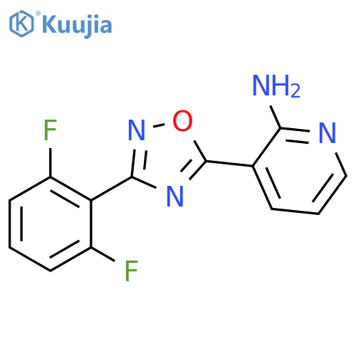 3-[3-(2,6-Difluoro-phenyl)-[1,2,4]oxadiazol-5-yl]-pyridin-2-ylamine structure
