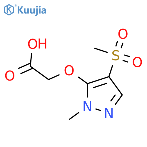 (4-Methanesulfonyl-2-methyl-2H-pyrazol-3-yloxy)-acetic acid structure