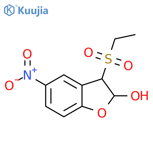 3-Ethanesulfonyl-5-nitro-2,3-dihydro-benzofuran-2-ol structure