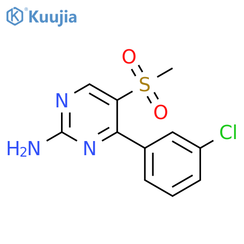 4-(3-Chloro-phenyl)-5-methanesulfonyl-pyrimidin-2-ylamine structure