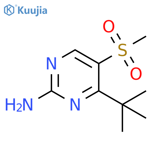 4-tert-Butyl-5-methanesulfonyl-pyrimidin-2-ylamine structure