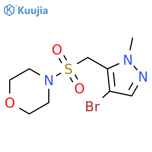 4-(4-Bromo-2-methyl-2H-pyrazol-3-ylmethanesulfonyl)-morpholine structure