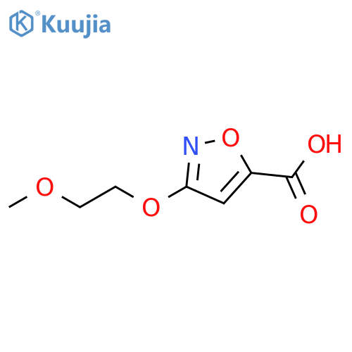 3-(2-Methoxy-ethoxy)-isoxazole-5-carboxylic acid structure