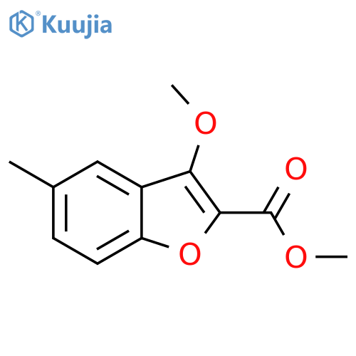 3-Methoxy-5-methyl-benzofuran-2-carboxylic acid methyl ester structure