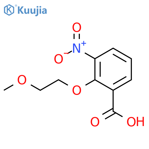 Benzoic acid, 2-(2-methoxyethoxy)-3-nitro- structure
