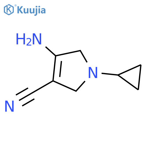 4-Amino-1-cyclopropyl-2,5-dihydro-1H-pyrrole-3-carbonitrile structure